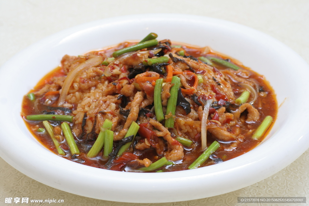 鱼香肉丝盖饭