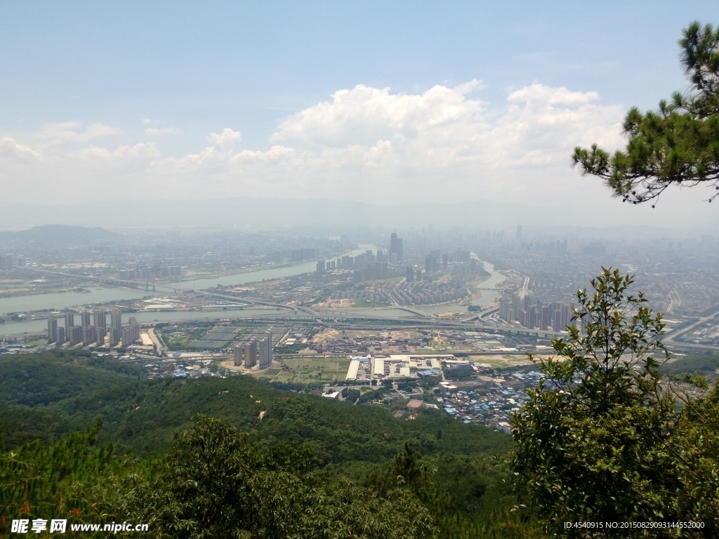 白云洞鸟瞰福州全景