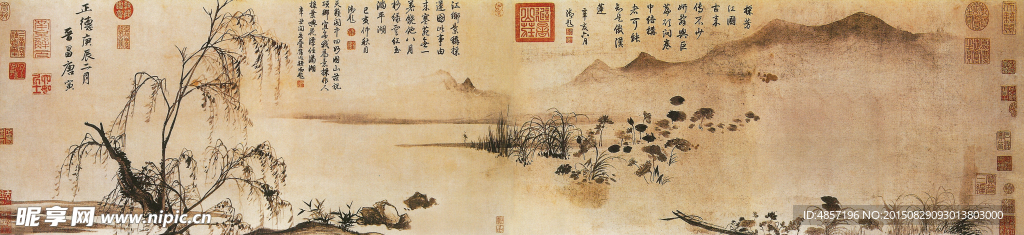 唐寅 采莲图