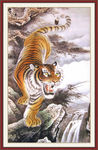 下山虎国画