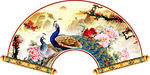 孔雀花卉装饰画