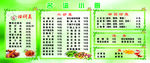 餐厅价目表