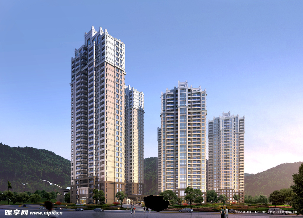 3D建筑效果图