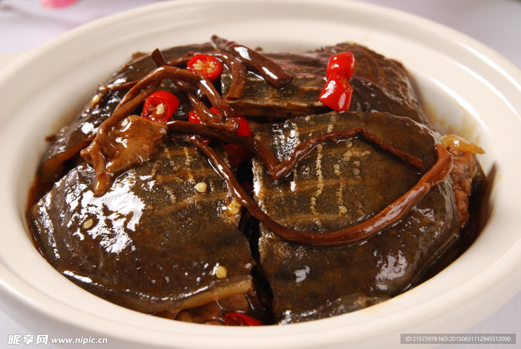 茶树菇烧甲鱼