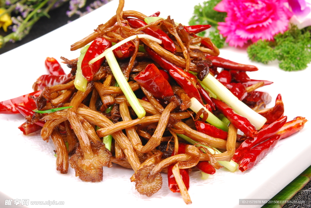 干煸茶树菇