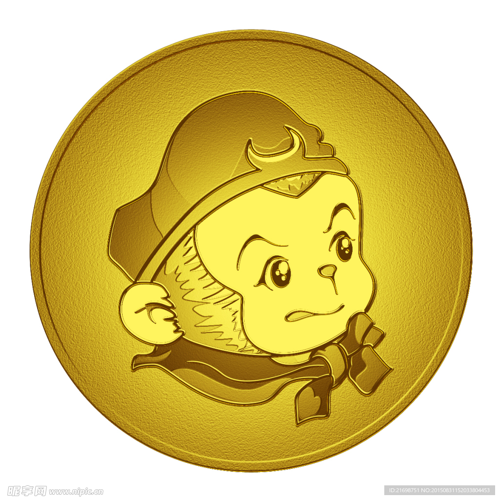 孙悟空头像金牌