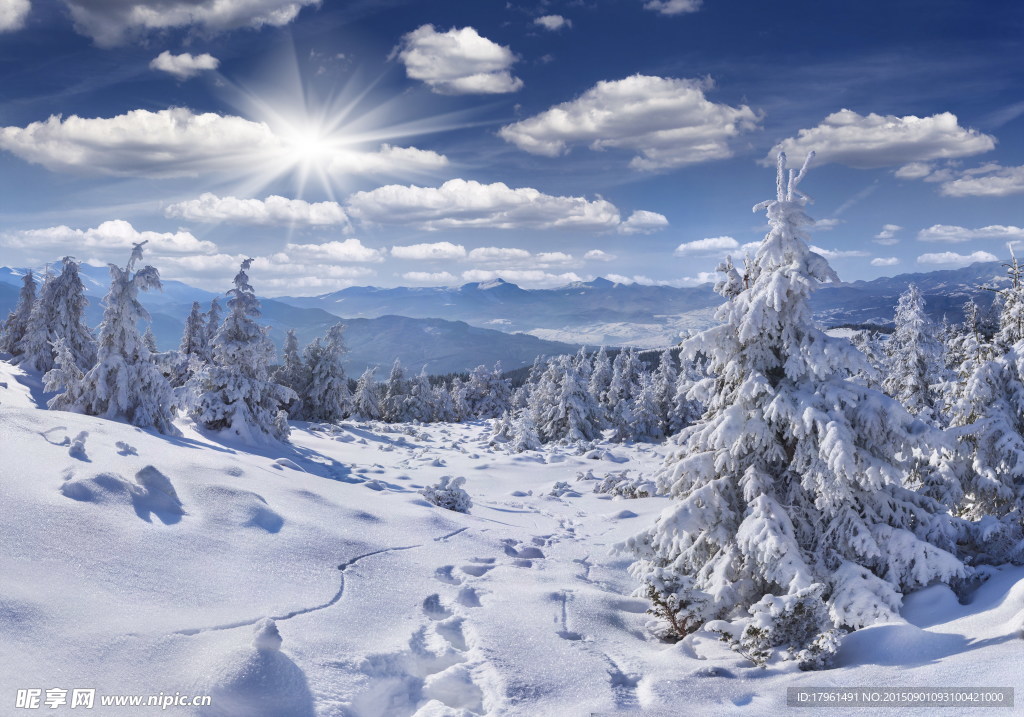 祖山雪景