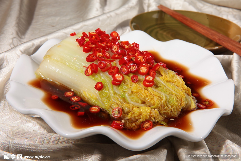 私房娃娃菜醋椒好