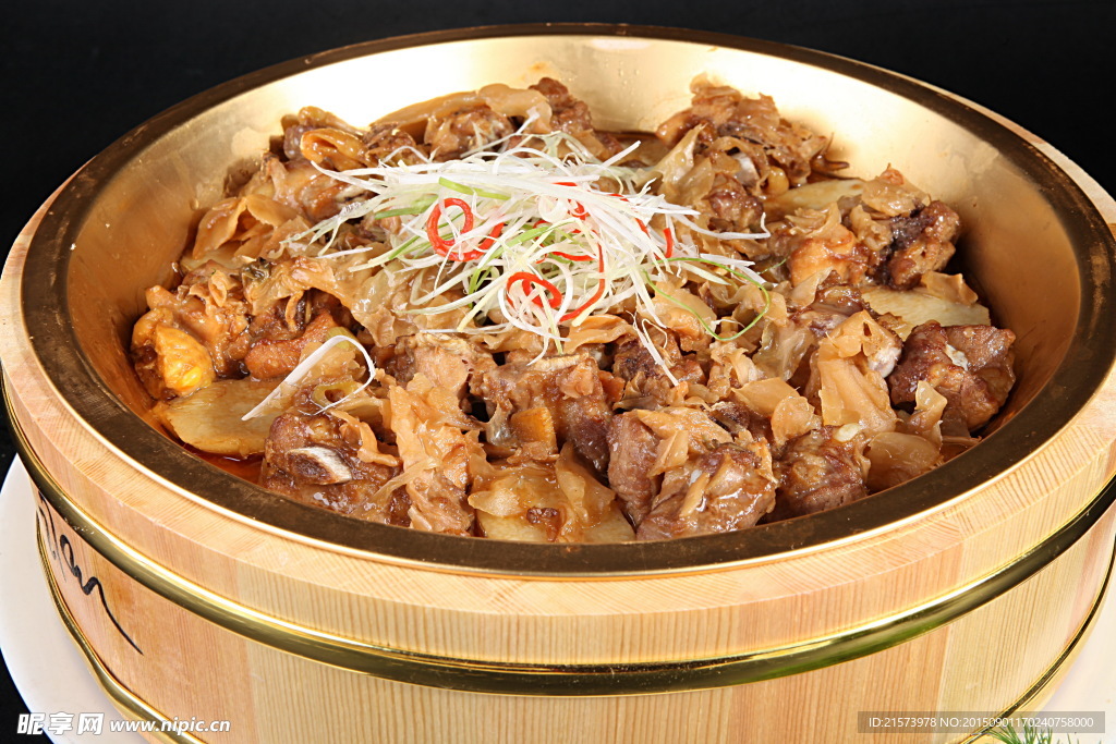 冬菜排骨蒸土鸡
