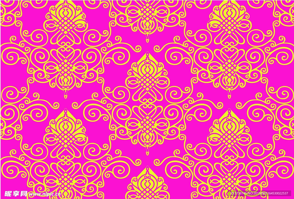 底纹边框花型中国红