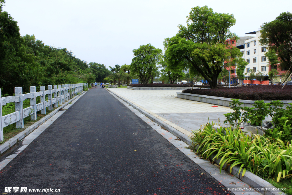 休闲道路石护栏