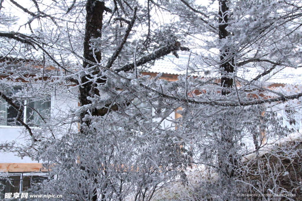 峨眉雪景