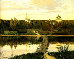 山村油画