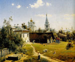 山村油画