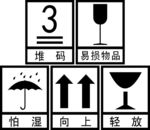 怕湿 箱贴标识