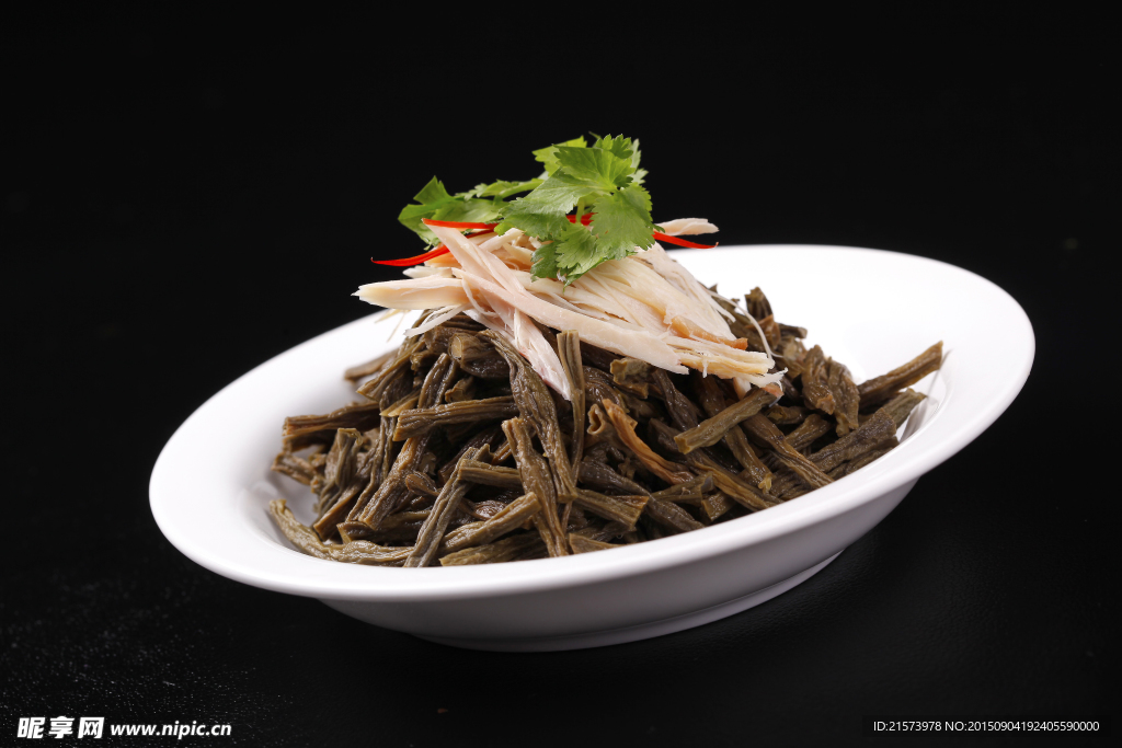 鸡丝干豆角
