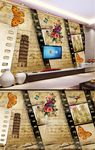 复古风背景墙