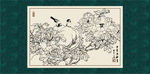 白描牡丹