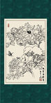 白描牡丹