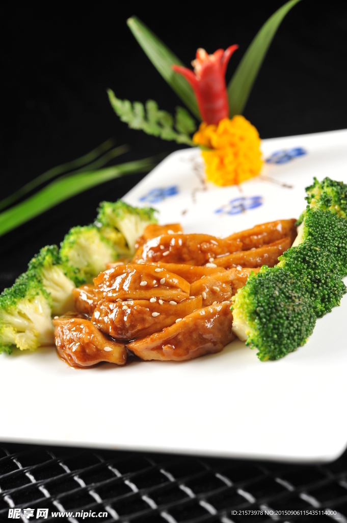 烧汁杏鲍菇虾饺