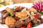 牛仔肉炒虾球