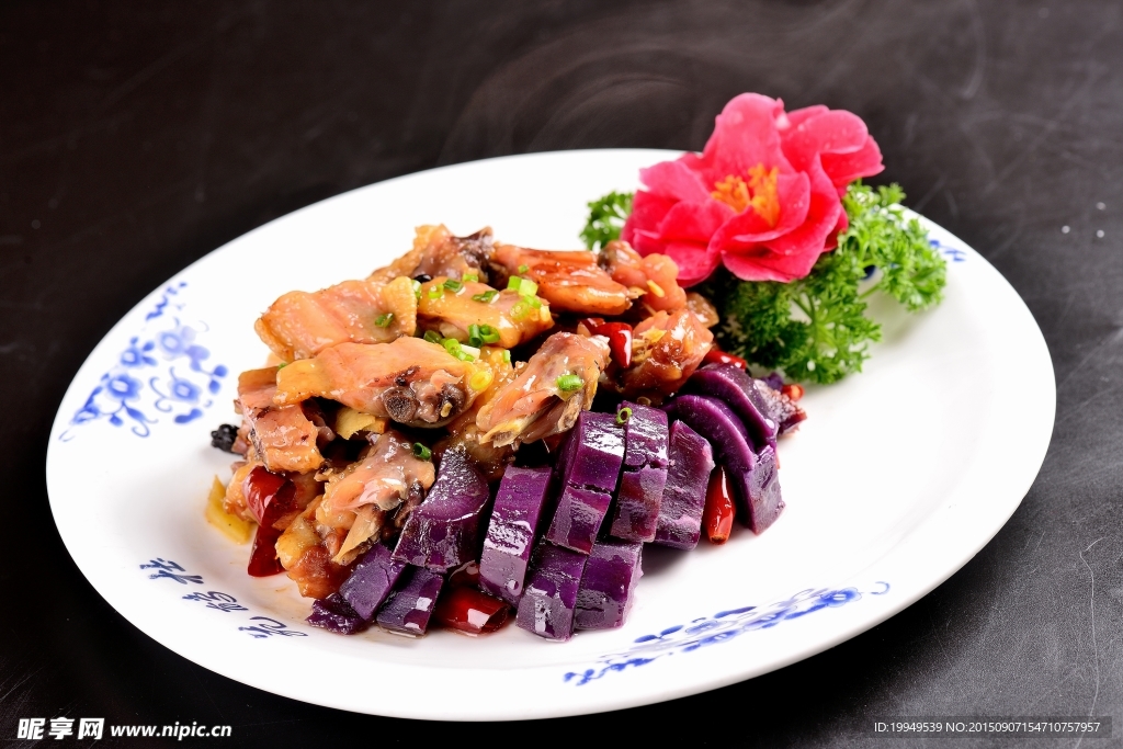紫薯蒸台翅