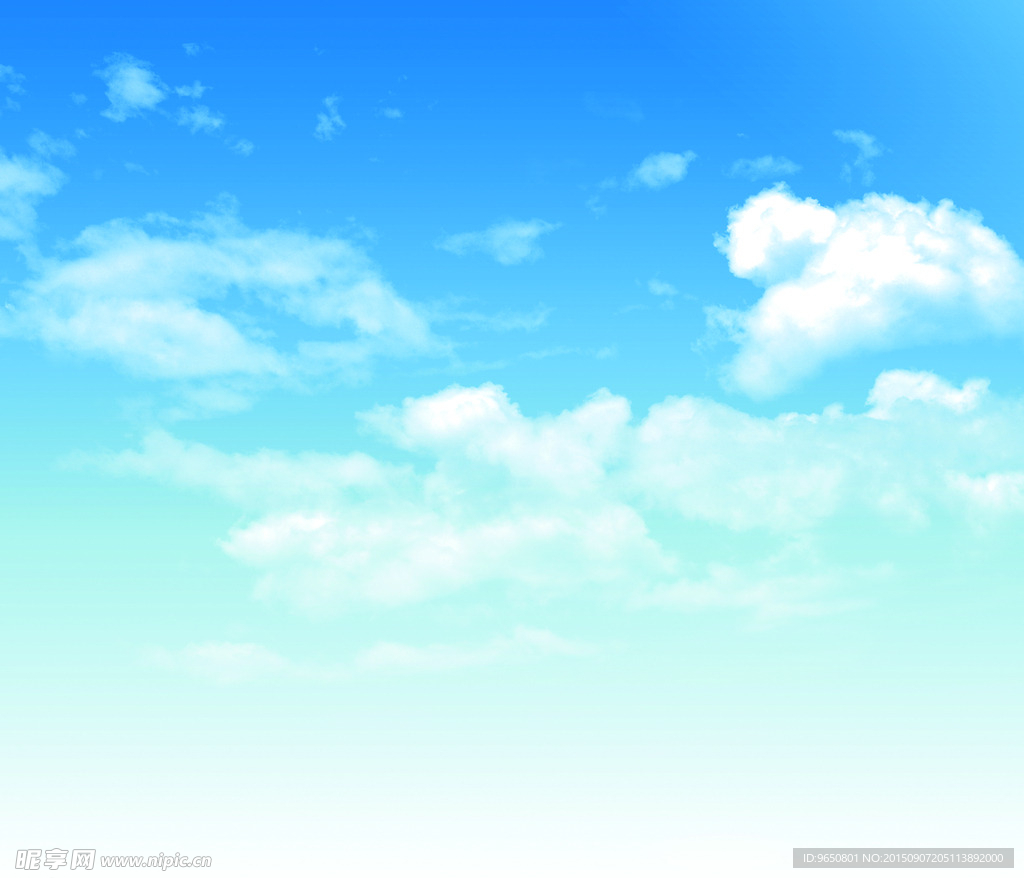 天空 蓝天白云