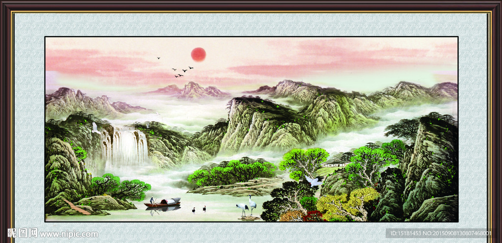 巨幅山水画