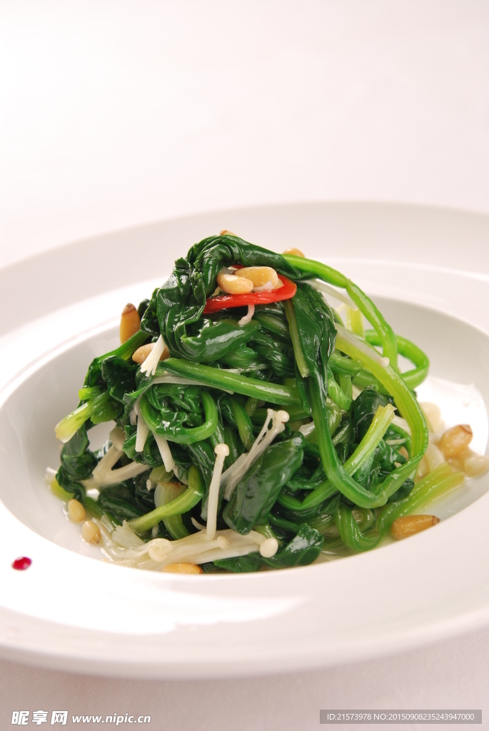 金菇拌菠菜