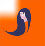 卡通女孩头相