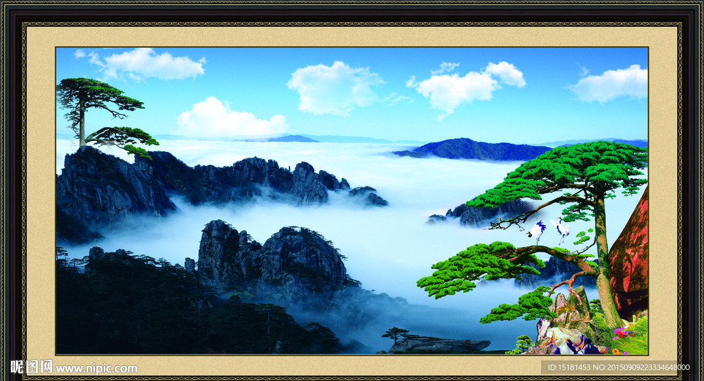 迎客松风景
