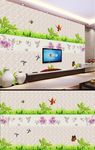花草背景墙壁画