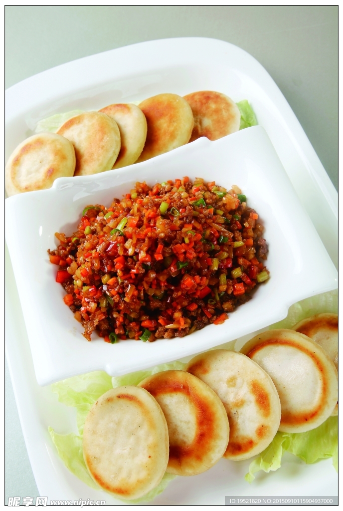乡村饼夹馍
