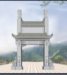 古建牌坊门