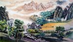 国画山水风景图