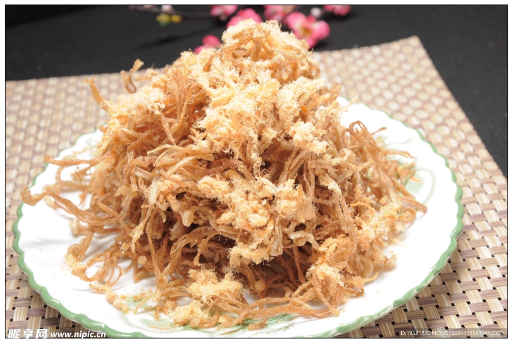 肉松金针蘑