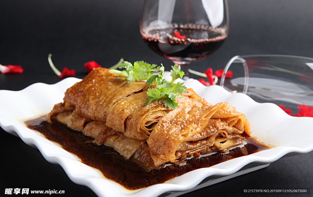 素烧鹅油豆腐皮