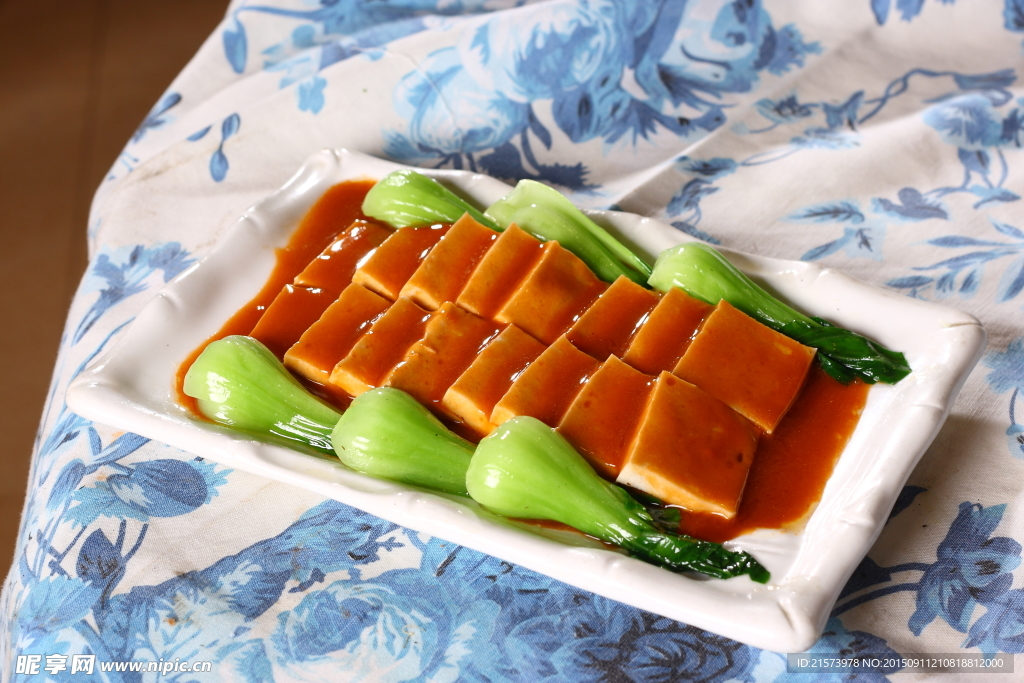 青菜烧千页豆腐