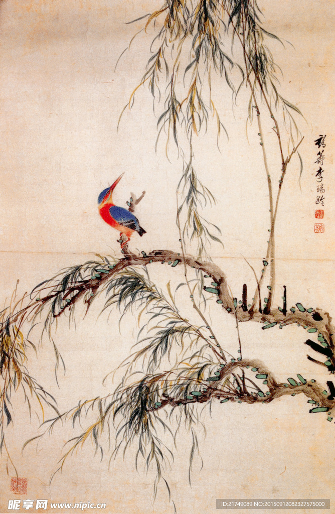 水墨花鸟画
