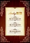 Andy 造型 美发欧式海报