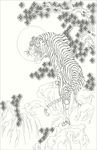 松虎图