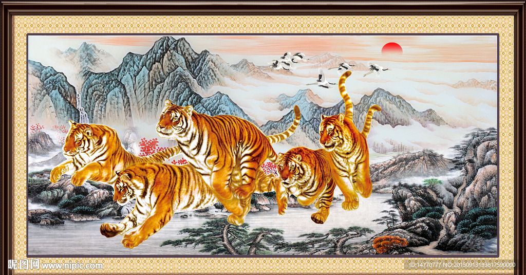 国画老虎图