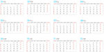 2016年表格式矢量日历文件