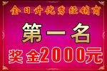 金日升优秀经销商奖牌