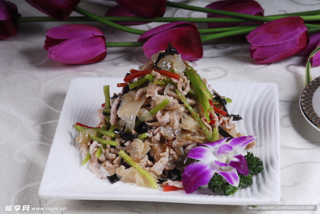 肉丝烹海蜇