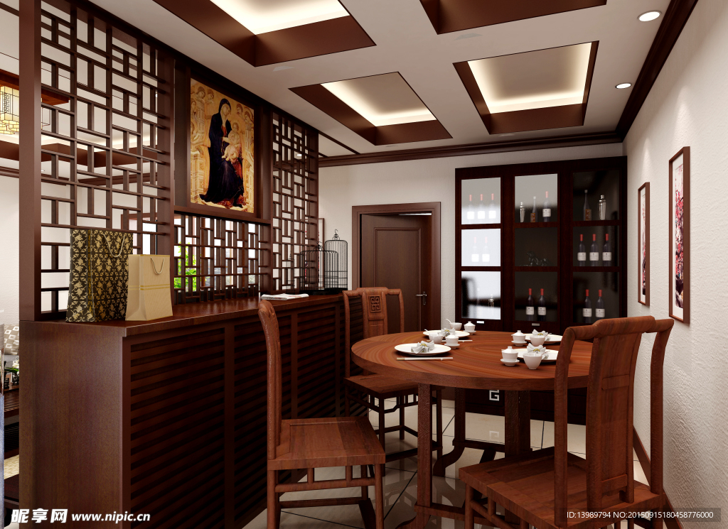 中式餐厅效果图