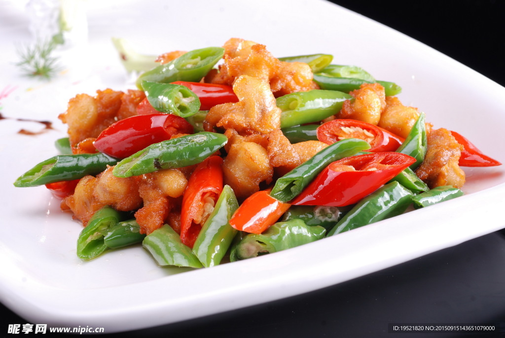 青红椒鸡软骨
