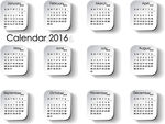 2016年历模板