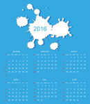 2016年年历