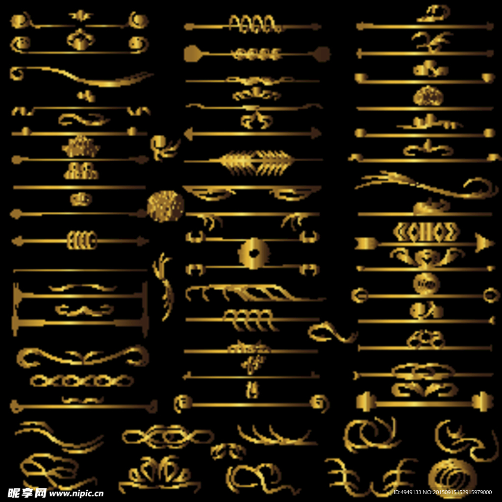 金色标签矢量